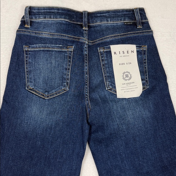 Risen Women's Deep Indigo Jeans Boot Cut New with Tags - Picture 11 of 13